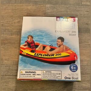 INTEX Explorer Inflatable Boat Series: Dual Air Chambers